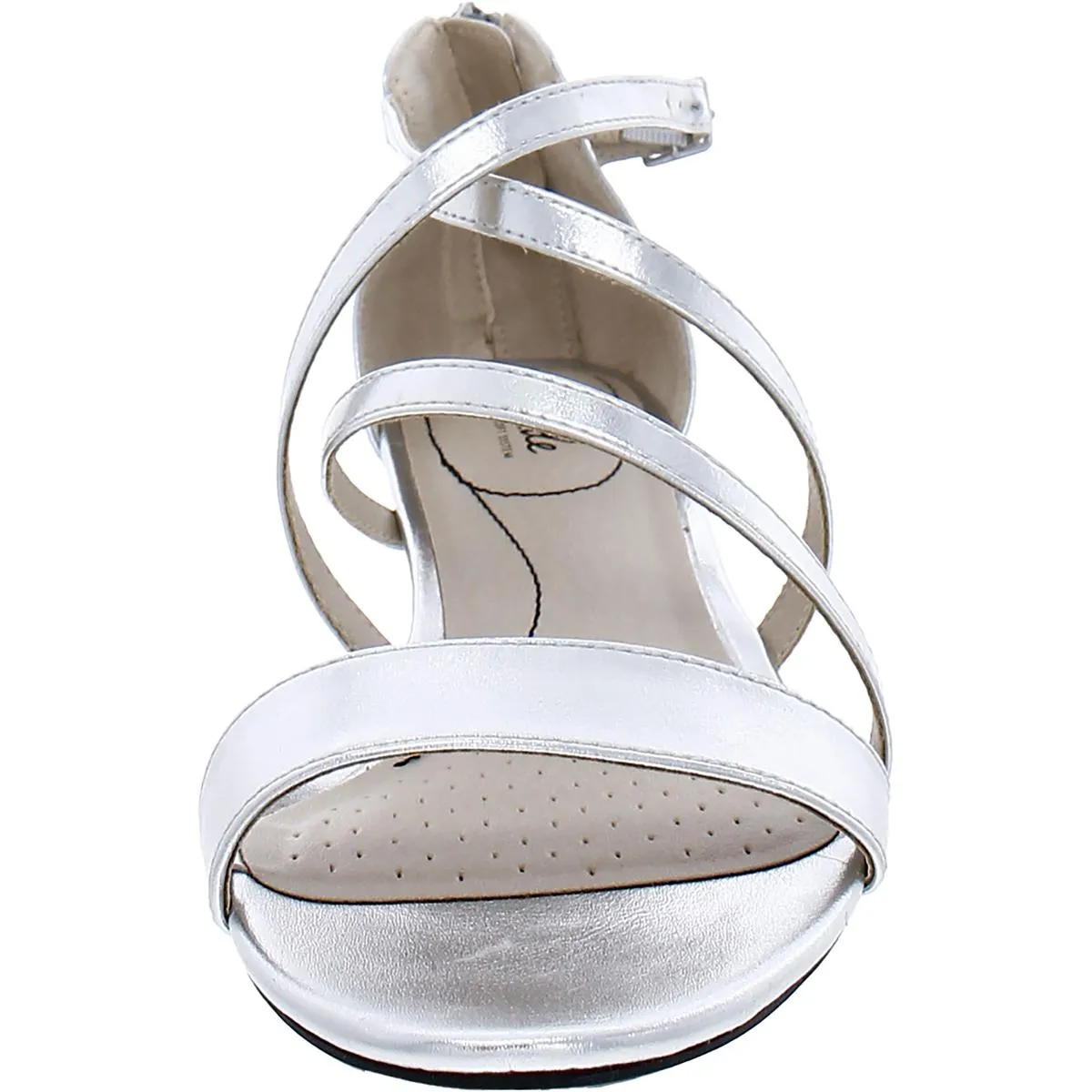 Yolanda Womens Ankle Strap Open Toe Strappy Sandals