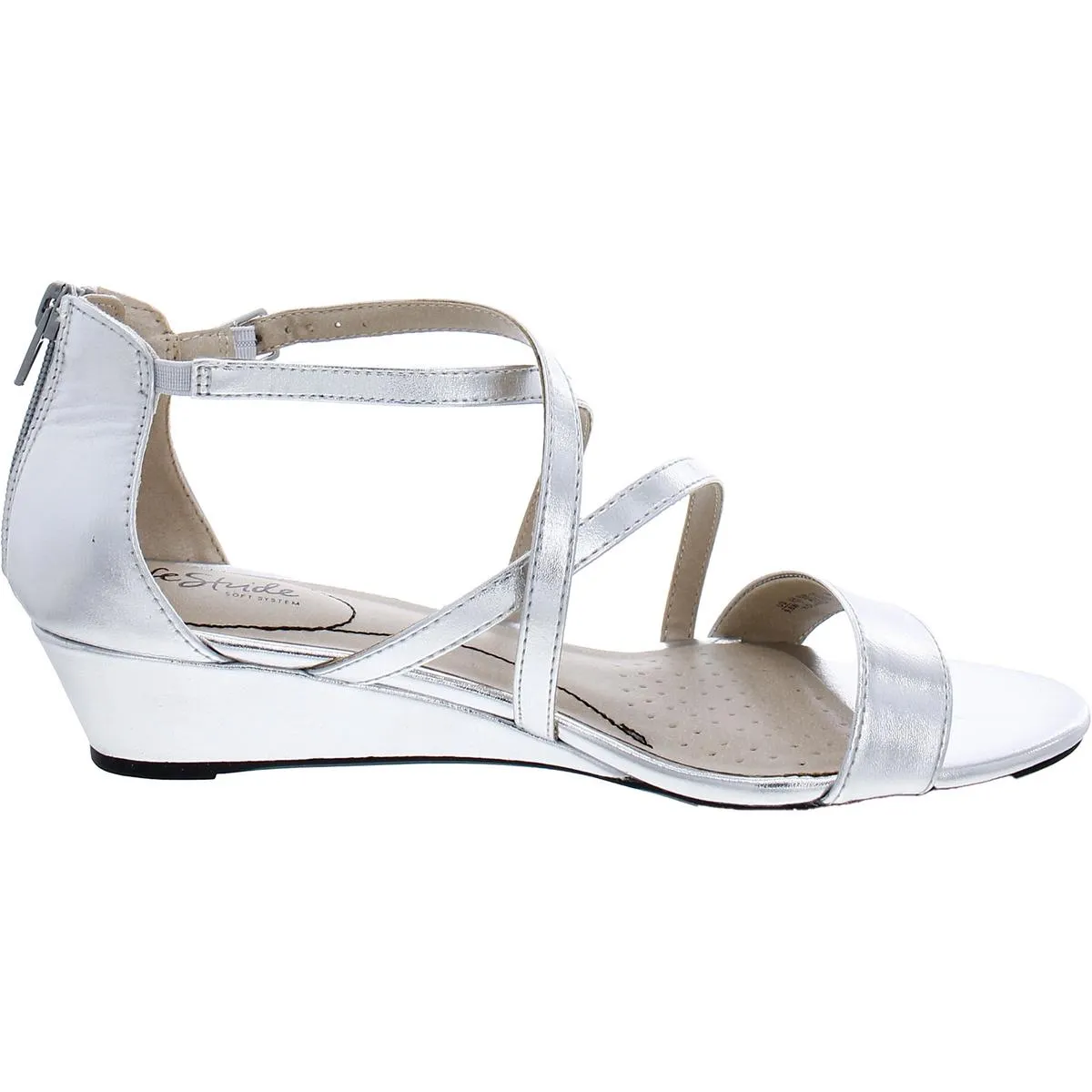 Yolanda Womens Ankle Strap Open Toe Strappy Sandals